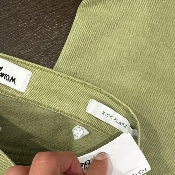 Sam Edelman Sage Green kick flare Jeans size 26 - Picture 7 of 16